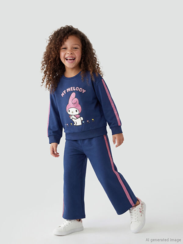 LCW Kids My Melody Baskılı Kız Çocuk Soft Touch Eşofman Takım