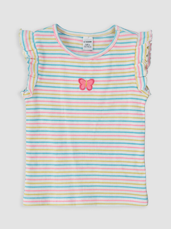 LCW Kids Nakışlı Kız Çocuk Atlet