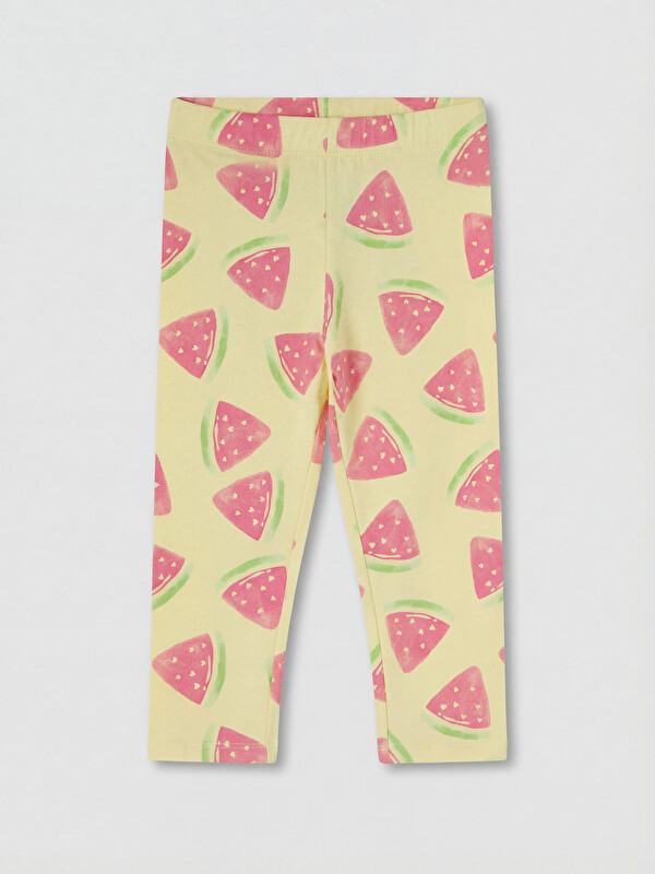 LCW Kids Girls' Watermelon Patterned Leggings