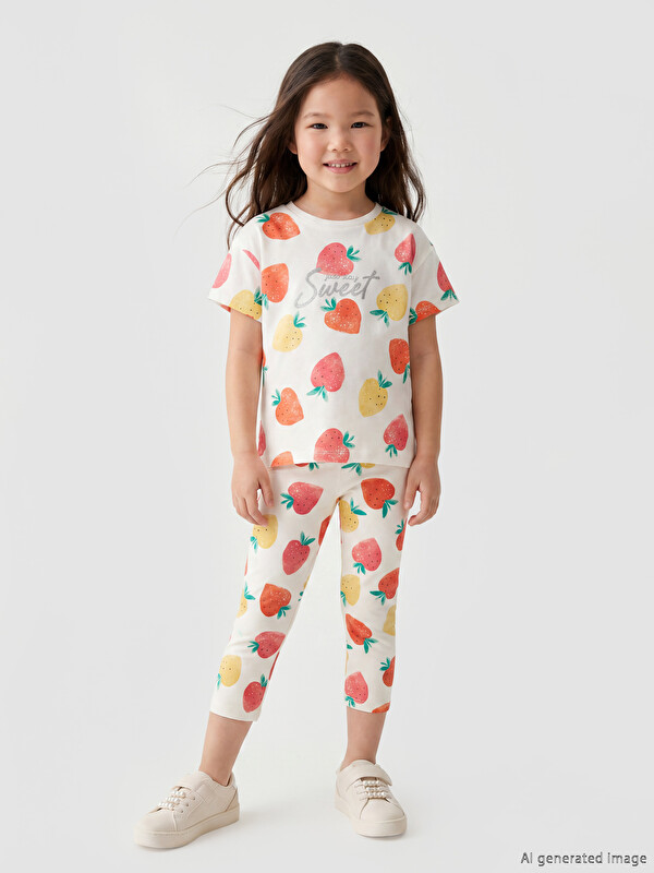 LCW Kids Patterned Girls' Leggings