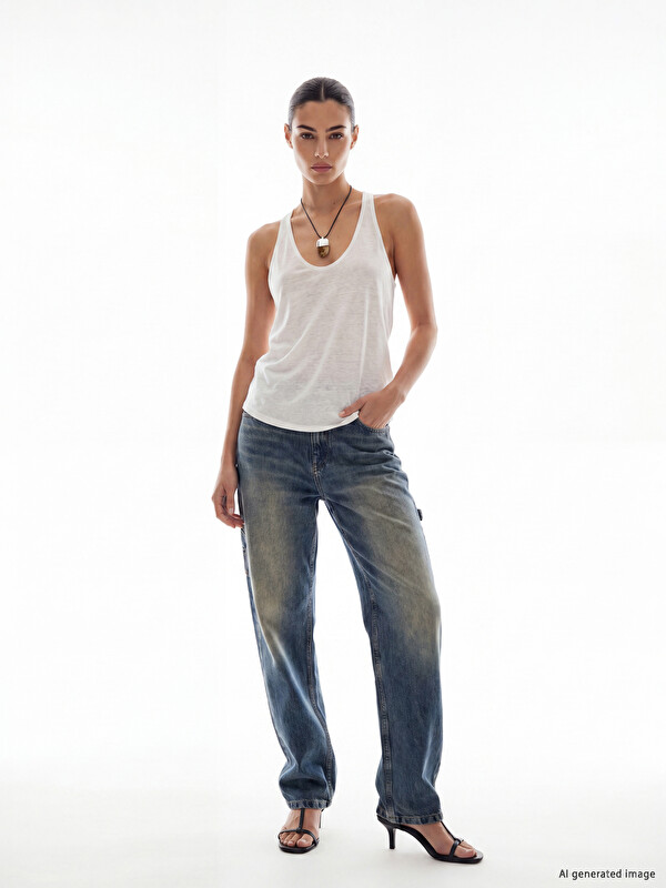 LCW Jeans Baggy Fit Kadın Jean Pantolon