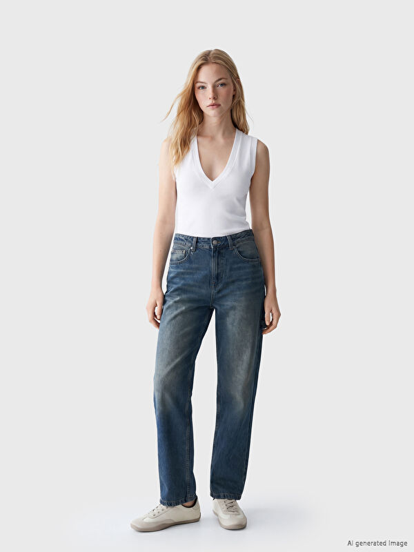 LCW Jeans Baggy Fit Kadın Jean Pantolon