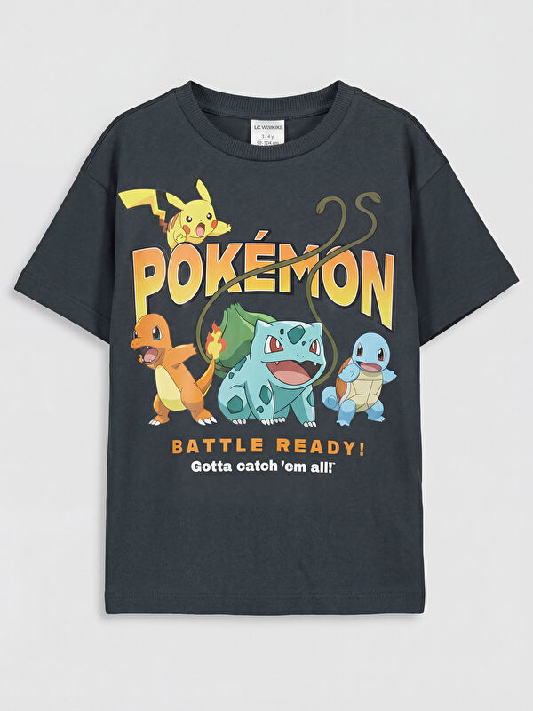 LCW Kids Pokemon Baskılı Erkek Çocuk Tişört