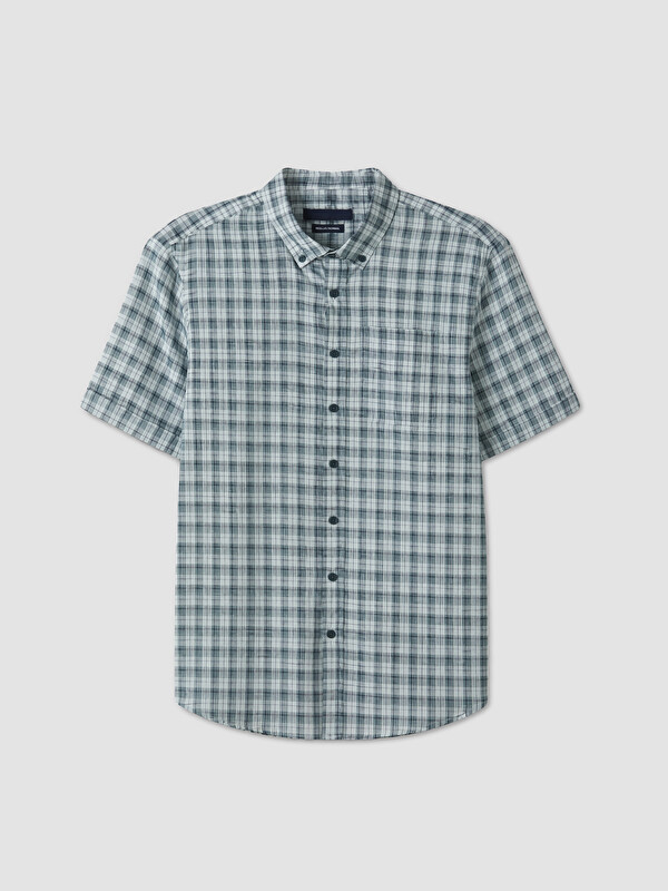 LCWAIKIKI Classic Regular Fit Ekose Poplin Erkek Gömlek