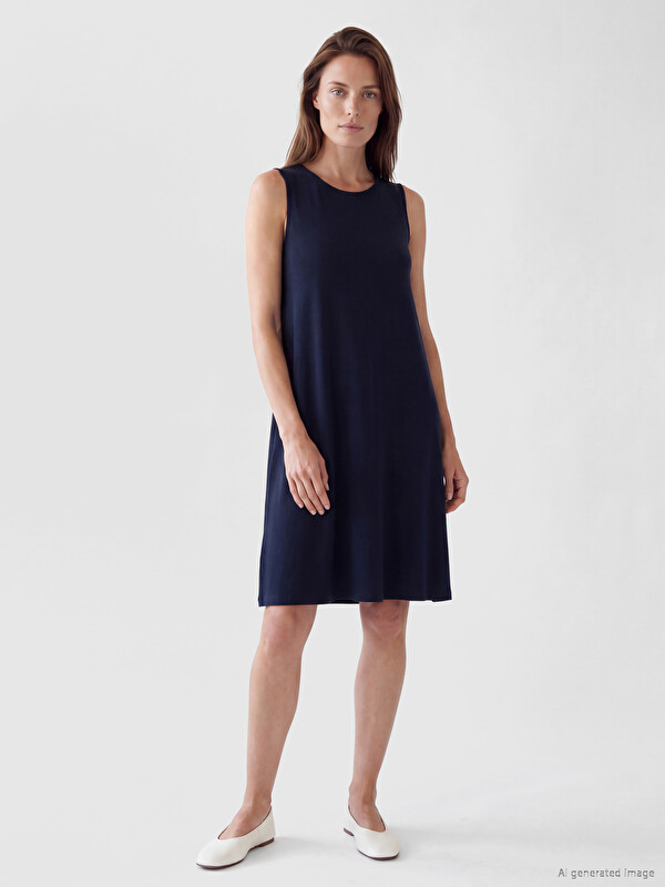 LCW Grace Crew Neck A-Line Dress