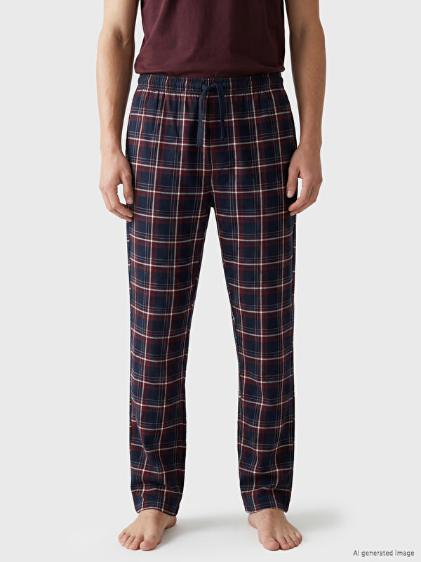 LC WAIKIKI Regular Fit Ekose Erkek Pijama Altı