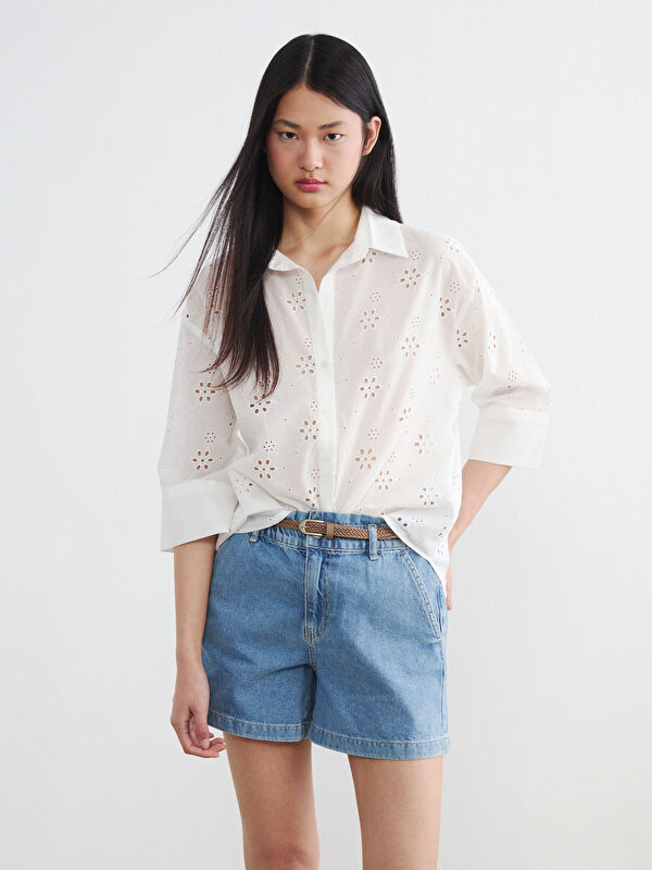 LCW Vision Oversize Kadın Gömlek