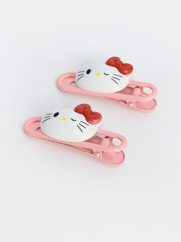LCW JOY Hello Kitty Baskılı Kız Çocuk Mandal Toka Seti 2'li