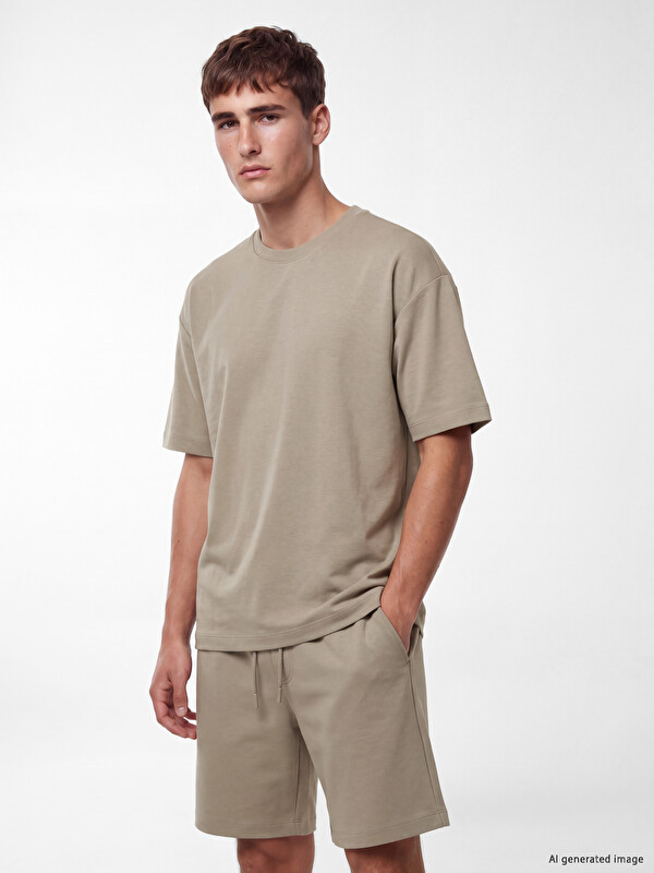 LCW Vision Loose Fit Akışkan Kumaş Tişört /04