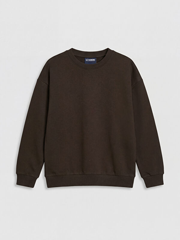 LCW Vision Bisiklet Yaka Erkek Çocuk Soft Touch Sweatshirt
