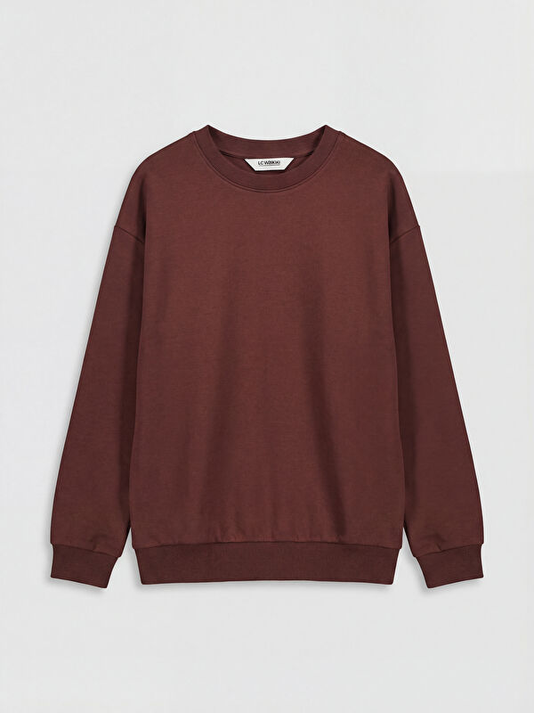 LCW Vision Bisiklet Yaka Erkek Çocuk Soft Touch Sweatshirt
