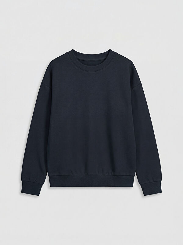 LCW Vision Bisiklet Yaka Erkek Çocuk Soft Touch Sweatshirt