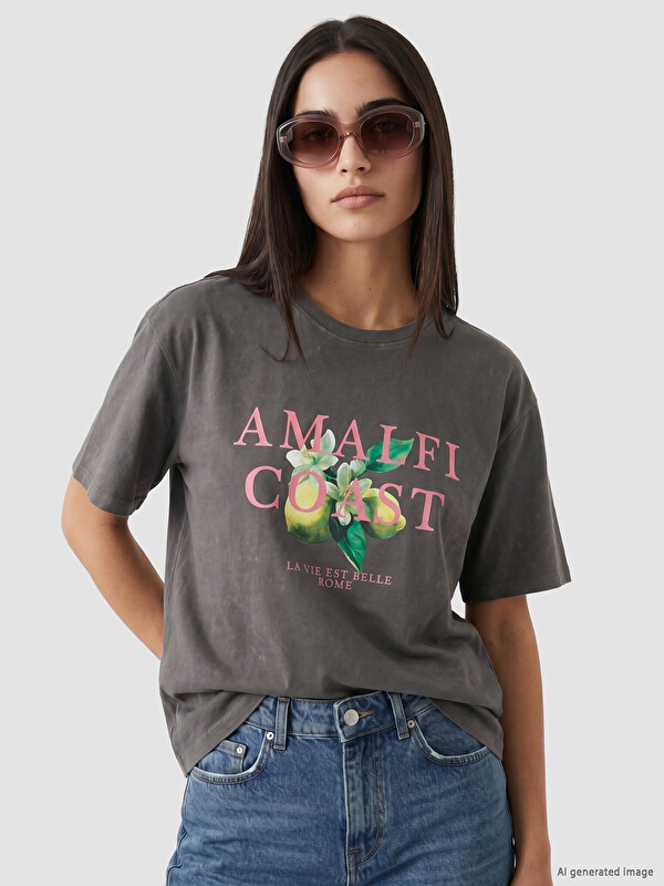 LCW Vision Woman Anthracite T-Shirt