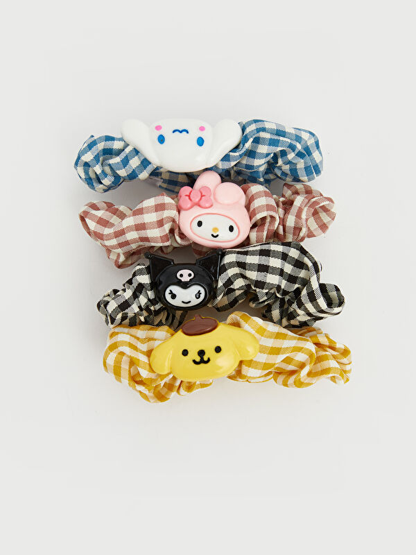 LCW JOY Hello Kitty Baskılı Kız Çocuk Lastik Toka 4'lü