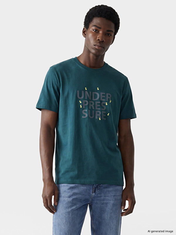 XSIDE Crew Neck Printed Men's T-Shirt