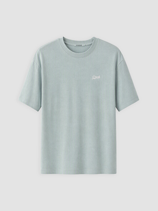 XSIDE T-shirt Bleu Homme
