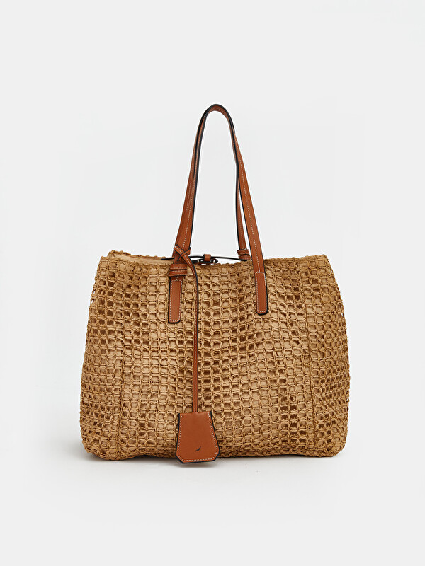 LCW ACCESSORIES ქალის ჩალის საზღვაო ჩანთა
