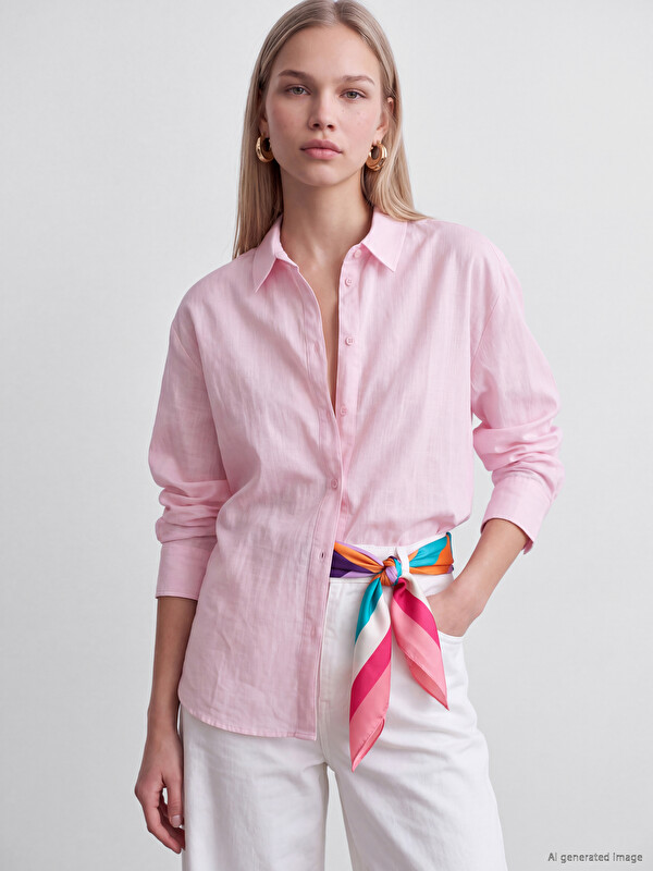 LCW Vision Oversize Poplin Women's Shirt