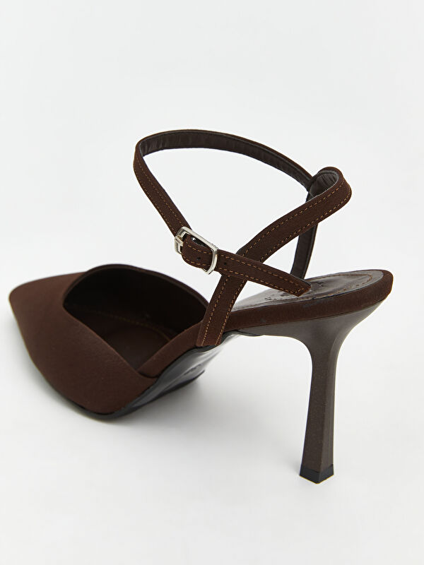 Lcw Steps Kahverengi Lcw Steps Sivri Burun Kadın Topuklu Ayakkabı