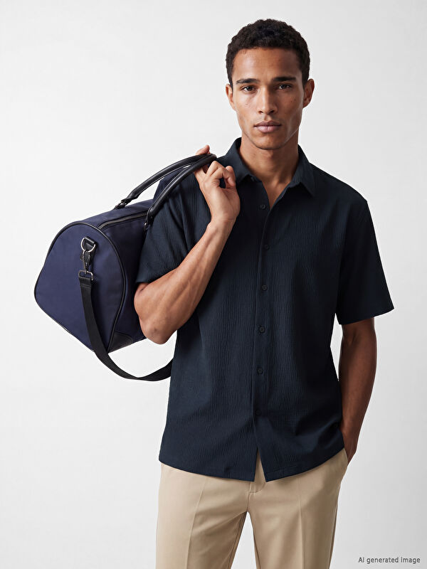 LCW Vision Regular Fit Erkek Dokulu Gömlek