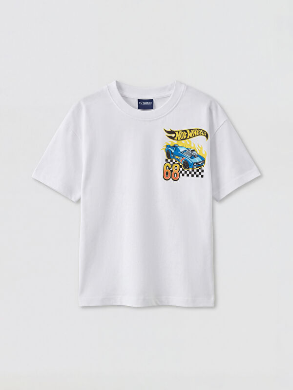 LCW Kids Hot Wheels Printed Boys' T-Shirt