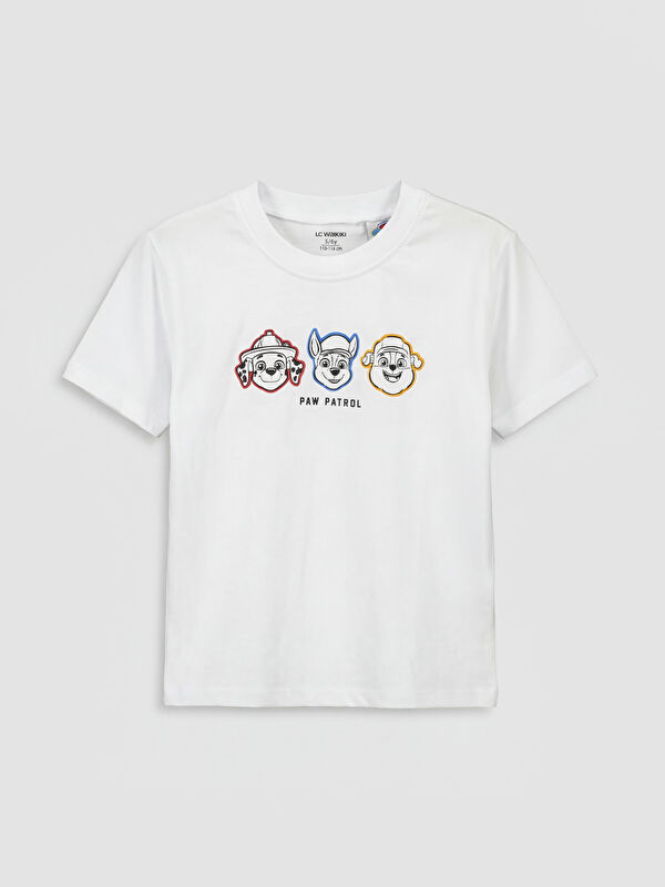 LCW Kids Crew Neck Paw Patrol Printed Boys' T-Shirt