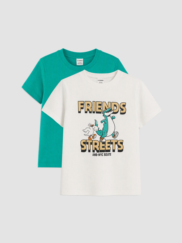 LCW Kids Boy Green T-Shirt