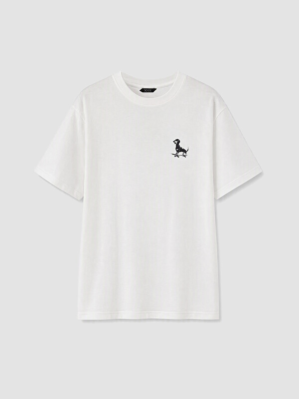 XSIDE Man Ecru T-Shirt