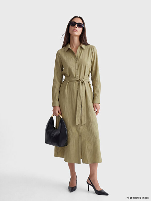 LCW EVERYDAY Oversize Gofre Kadın Gömlek Tunik