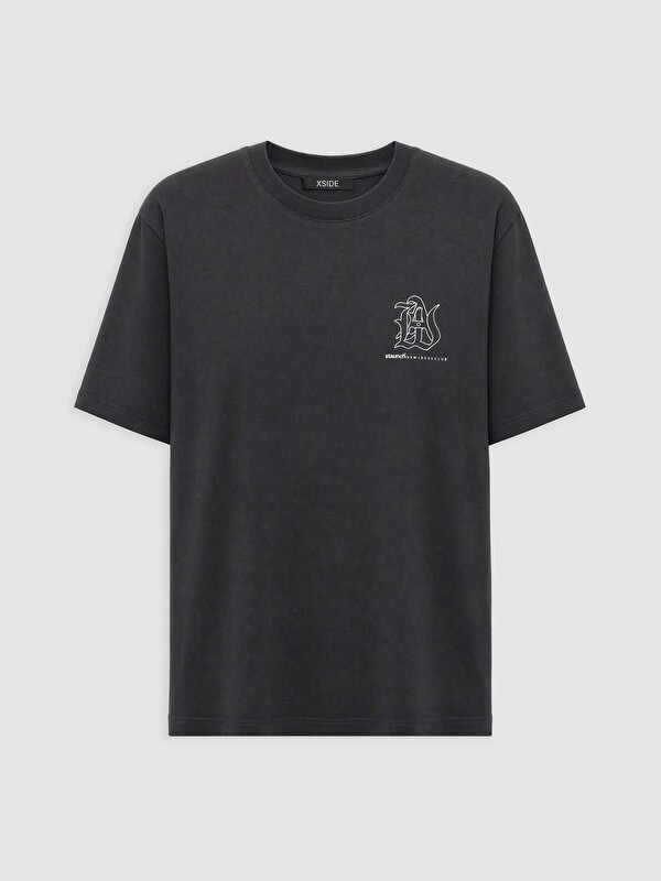 XSIDE T-shirt penje me jakë të rrumbullakët për burra