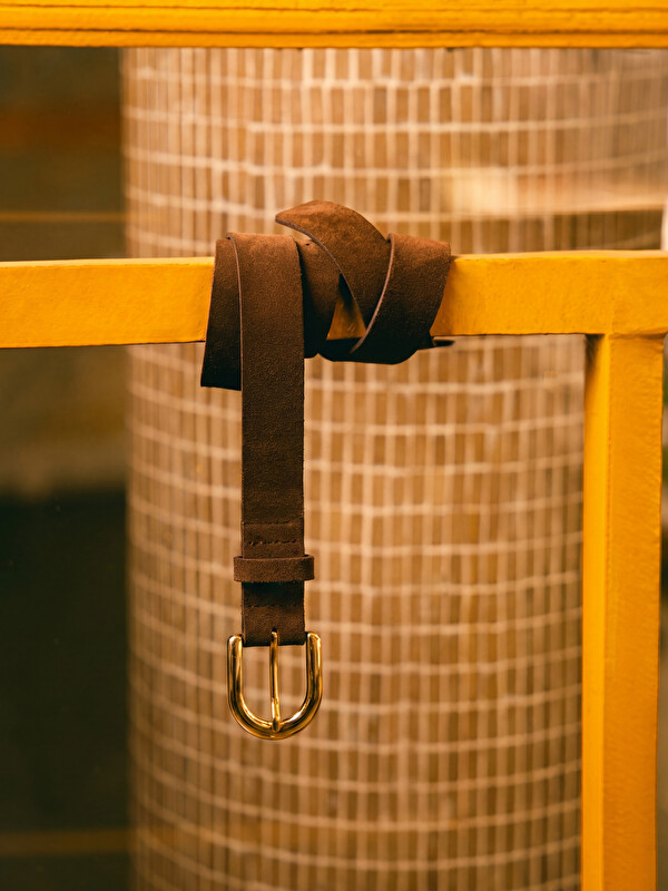LCW ACCESSORIES حزام للبنات من الجلد السويدي الصناعي