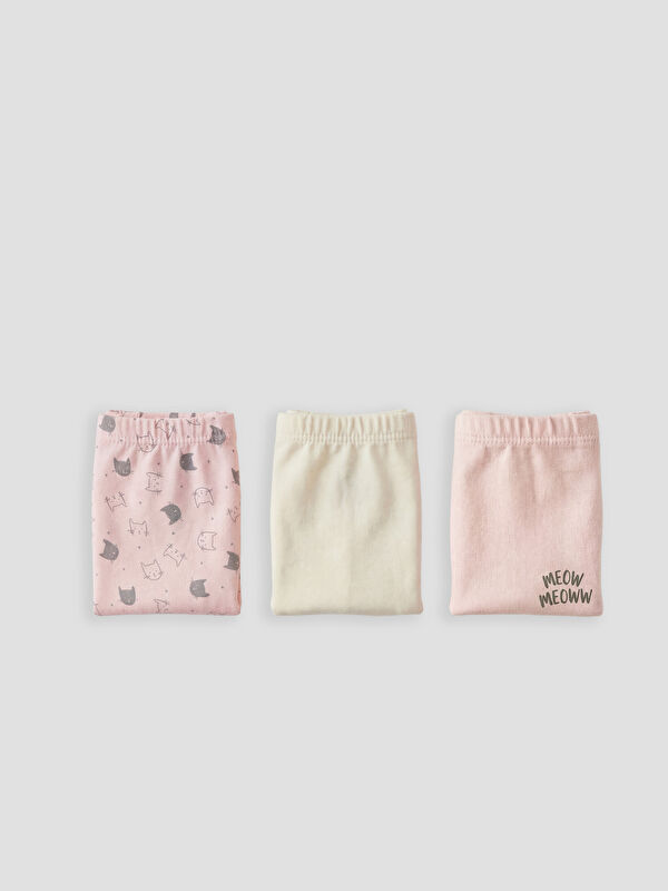 LCW Kids Baskılı Kız Çocuk Boxer 3'lü