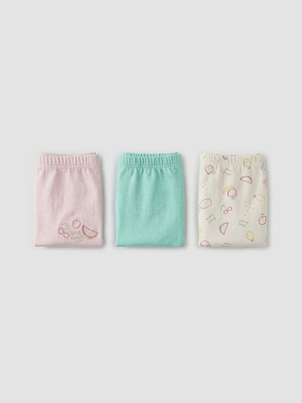 LCW Kids Baskılı Kız Çocuk Boxer 3'lü