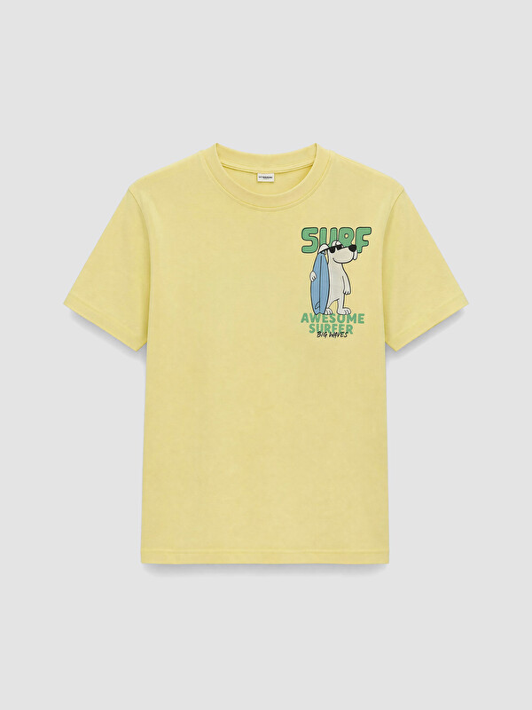 LCW Kids Crew Neck Printed Boys' T-Shirt