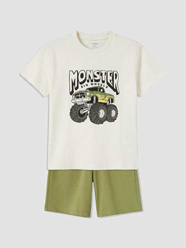 LCW Kids Printed Boys' Shorts Set