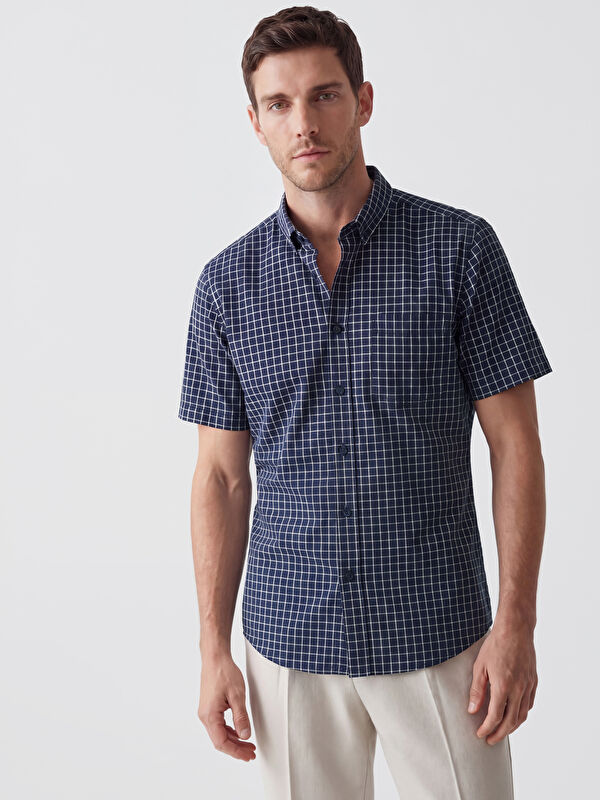 LCWAIKIKI Classic Regular Fit Ekose Erkek Gömlek