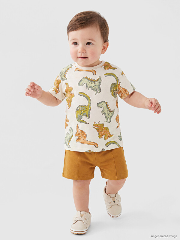 LCW baby Ensemble bébé garçon imprimé dinosaure