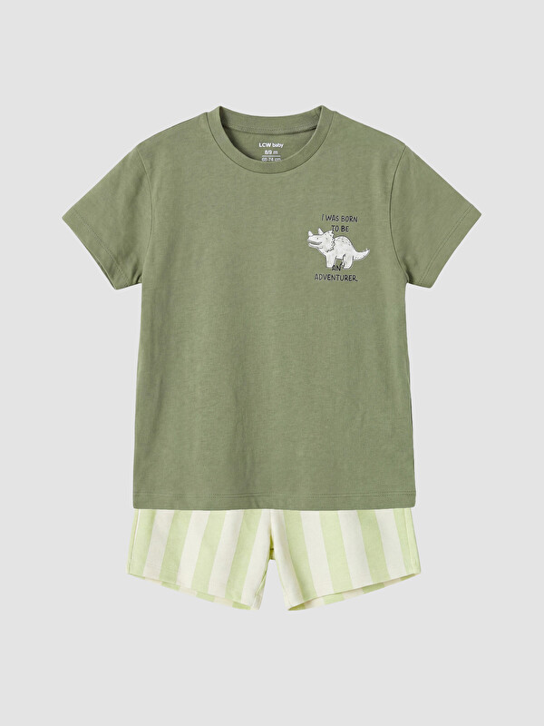 LCW baby Printed Baby Boys' Shorts Set