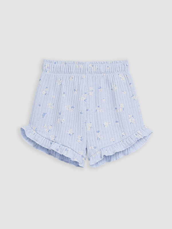 LCW baby Kız Bebek Müslin Şort