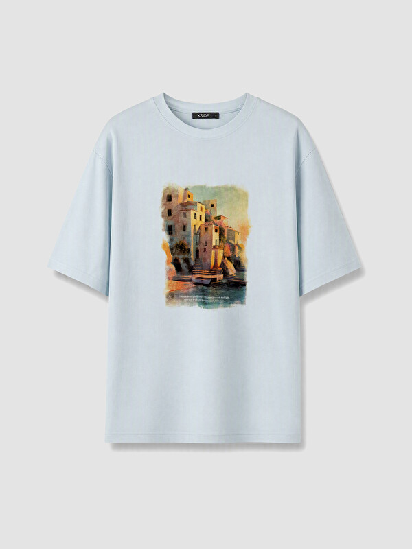 XSIDE Man Blue T-Shirt