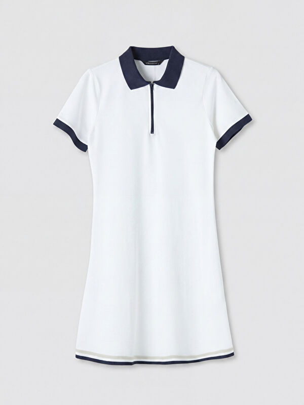 LCW EVERYDAY Polo Yaka Poplin Mini Elbise