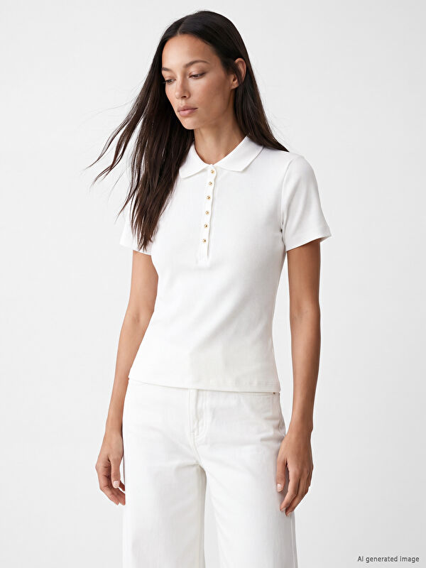 LCW EVERYDAY Polo Yaka Kadın Tişört