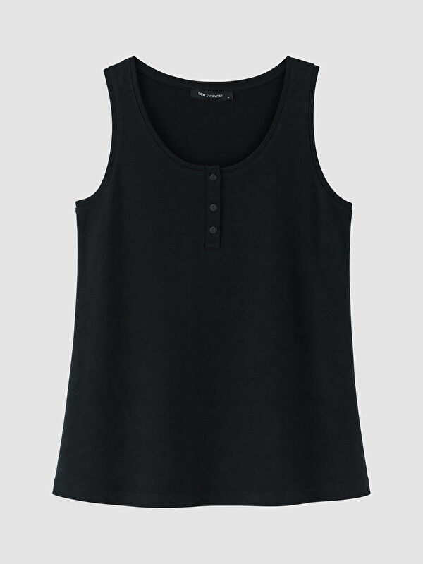 LCW EVERYDAY Woman Black Tank Top