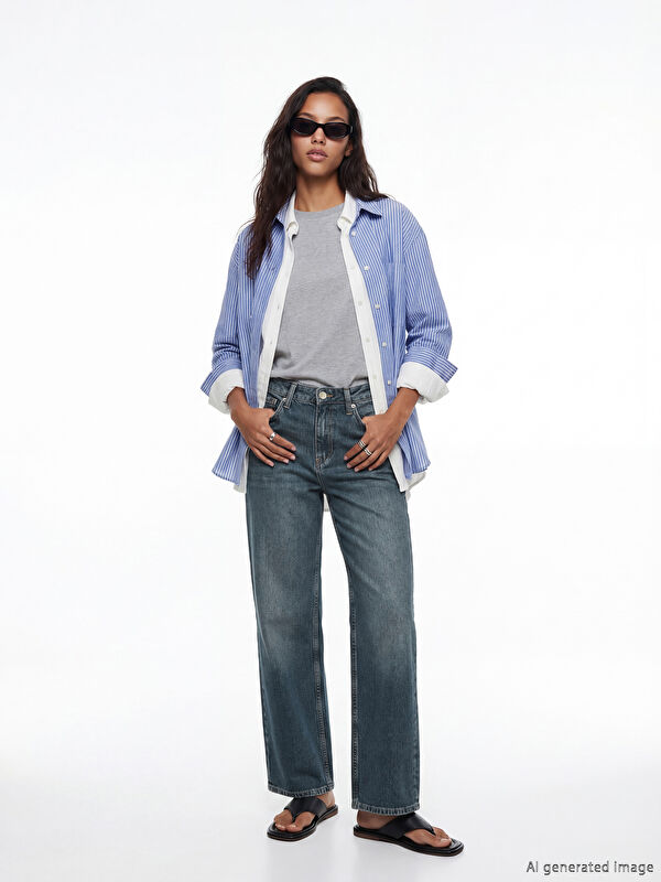 LCW Jeans جينز نيلي نساء