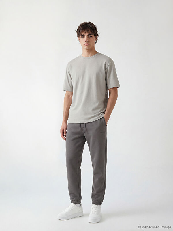 XSIDE Standart Kalıp Chicago Baskılı Erkek Jogger Eşofman Altı