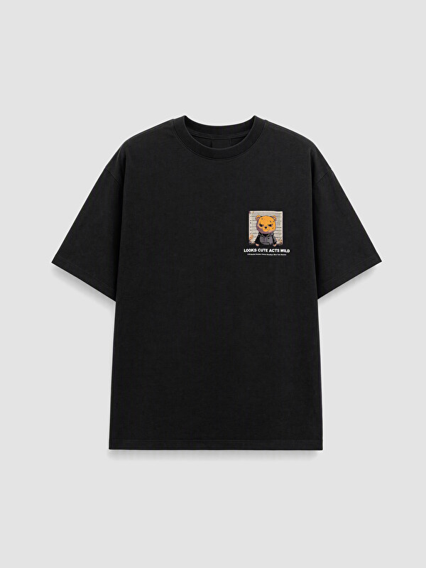 XSIDE Man Black T-Shirt
