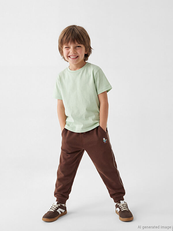 LCW Kids Baskılı Erkek Çocuk Jogger Eşofman Altı