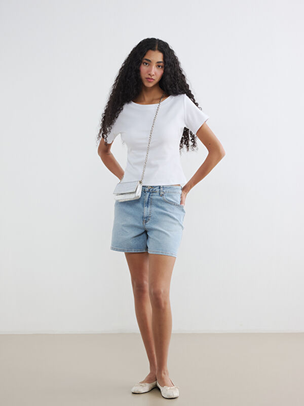 XSIDE Regular Fit Kadın Jean Şort