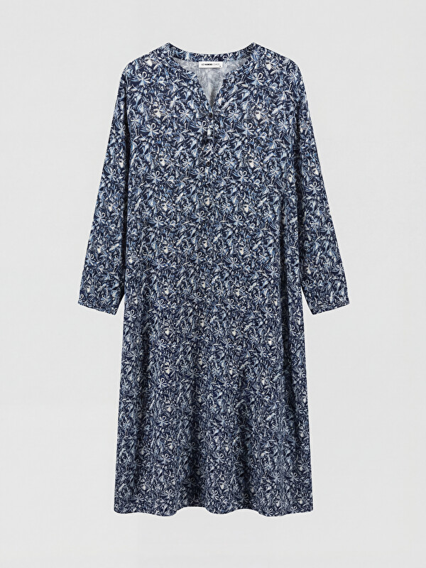 LCW Grace Notch Neck A-Line Dress