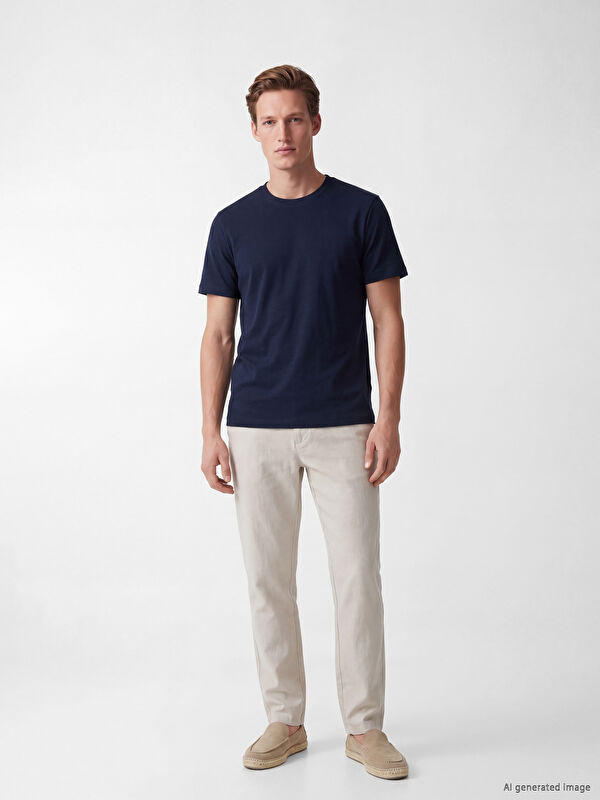 SOUTHBLUE Regular Fit %100 Keten Erkek Pantolon